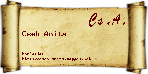 Cseh Anita névjegykártya